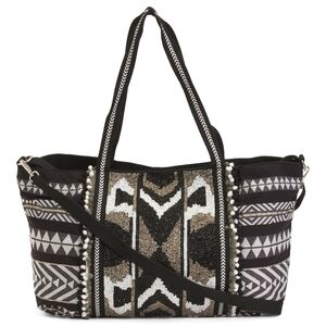America & Beyond Geometric Tote Bag